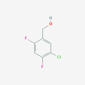 molecular formula C7H5ClF2O B1467801 (5-Chloro-2,4-difluorophenyl)methanol CAS No. 915409-63-1