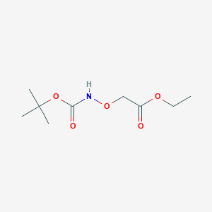 molecular formula C9H17NO5 B1467808 Ethyl 2-{[(tert-butoxycarbonyl)amino]oxy}acetate CAS No. 1417034-22-0