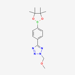 B1467815 2-Methoxymethyl-5-[4-(4,4,5,5-tetramethyl-[1,3,2]dioxaborolan-2-yl)-phenyl]-2H-tetrazole CAS No. 1056456-19-9