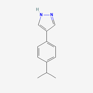 4-[4-(Propan-2-yl)phenyl]-1H-pyrazole