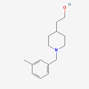 molecular formula C15H23NO B1467818 2-(1-(3-Methylbenzyl)piperidin-4-yl)ethan-1-ol CAS No. 1554326-52-1