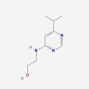 molecular formula C9H15N3O B1467824 2-{[6-(Propan-2-yl)pyrimidin-4-yl]amino}ethan-1-ol CAS No. 1249200-31-4