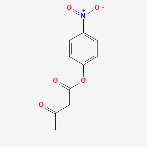 molecular formula C10H9NO5 B14678261 Butanoic acid, 3-oxo-, 4-nitrophenyl ester CAS No. 29816-97-5