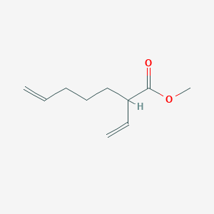 molecular formula C10H16O2 B14678281 Methyl 2-ethenylhept-6-enoate CAS No. 38267-20-8