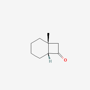 molecular formula C9H14O B14678303 (1R,6R)-1-Methylbicyclo[4.2.0]octan-7-one CAS No. 39778-69-3