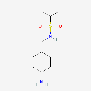 molecular formula C10H22N2O2S B1467832 [(trans-4-Aminocyclohexyl)methyl][(methylethyl)sulfonyl]amine CAS No. 917872-25-4