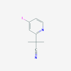 molecular formula C9H9IN2 B1467835 2-(4-Iodopyridin-2-yl)-2-methylpropanenitrile CAS No. 1217486-73-1