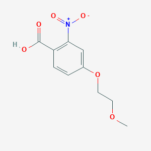 molecular formula C10H11NO6 B1467836 4-(2-Methoxyethoxy)-2-nitrobenzoic acid CAS No. 1139573-83-3