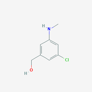 molecular formula C8H10ClNO B1467837 [3-Chloro-5-(methylamino)phenyl]methanol CAS No. 1051900-94-7