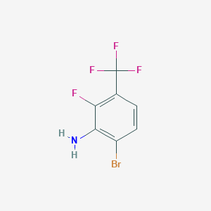 molecular formula C7H4BrF4N B1467841 6-Bromo-2-fluoro-3-(trifluoromethyl)aniline CAS No. 1217303-26-8