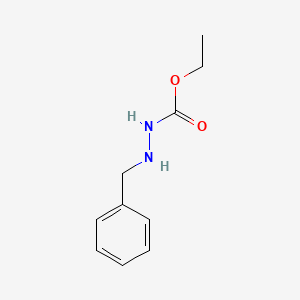 molecular formula C10H14N2O2 B14678490 Carbazic acid, 3-benzyl-, ethyl ester CAS No. 37922-86-4