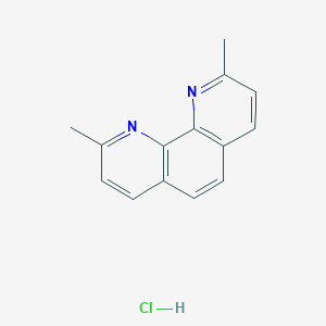 molecular formula C14H13ClN2 B146785 2,9-Dimethyl-1,10-phenanthroline hydrochloride CAS No. 7296-20-0