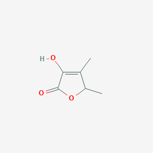 molecular formula C6H8O3 B146786 3-Hydroxy-4,5-dimethylfuran-2(5H)-one CAS No. 28664-35-9