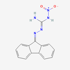 molecular formula C14H11N5O2 B14678755 N-(9-Fluorenylidene)nitroaminoguanidine CAS No. 35957-64-3