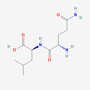 molecular formula C11H21N3O4 B14678865 L-Glutaminyl-L-leucine CAS No. 34027-65-1