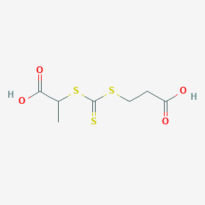 2-(2-Carboxyethylsulfanylthiocarbonylsulfanyl)propionic acid