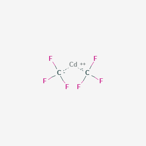 molecular formula C2CdF6 B14678898 Cadmium, bis(trifluoromethyl)- CAS No. 33327-66-1