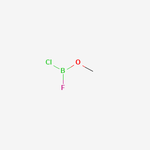 molecular formula CH3BClFO B14678970 Methoxychlorofluoroborane CAS No. 38481-06-0
