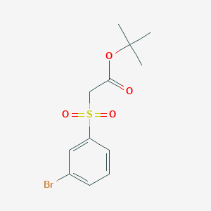 molecular formula C12H15BrO4S B1467903 Tert-butyl 2-(3-bromophenylsulfonyl)-acetate CAS No. 1220422-59-2