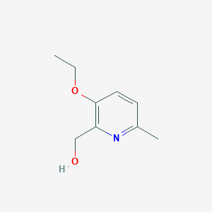 molecular formula C9H13NO2 B1467911 (3-Ethoxy-6-methylpyridin-2-yl)methanol CAS No. 1228188-12-2