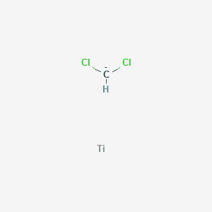 molecular formula CHCl2Ti- B14679118 Dichloromethane;titanium CAS No. 35340-45-5