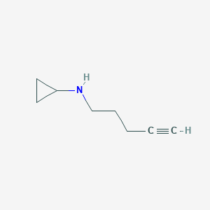 molecular formula C8H13N B1467930 N-pent-4-ynylcyclopropanamine CAS No. 1247644-10-5