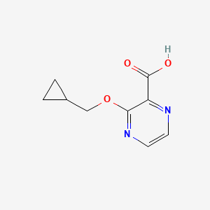 molecular formula C9H10N2O3 B1467966 3-(Cyclopropylmethoxy)pyrazine-2-carboxylic acid CAS No. 1342731-65-0