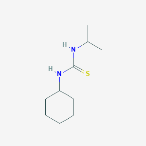 molecular formula C10H20N2S B14679679 Thiourea, N-cyclohexyl-N'-(1-methylethyl)- CAS No. 34780-31-9