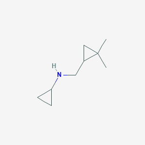 molecular formula C9H17N B1467968 N-[(2,2-dimethylcyclopropyl)methyl]cyclopropanamine CAS No. 1343338-64-6