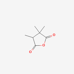 molecular formula C7H10O3 B14679682 Dihydro-3,3,4-trimethyl-2,5-furandione CAS No. 35046-67-4
