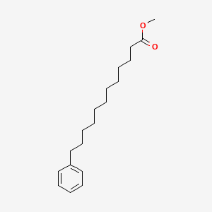 molecular formula C19H30O2 B14679756 Methyl 12-phenyldodecanoate CAS No. 38795-65-2