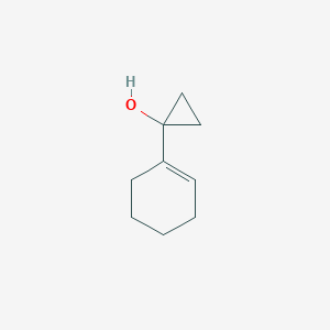 molecular formula C9H14O B14680105 Cyclopropanol, 1-(1-cyclohexen-1-yl)- CAS No. 37609-30-6