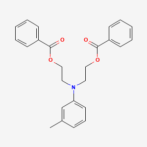 molecular formula C25H25NO4 B14680123 Ethanol, 2,2'-[(3-methylphenyl)imino]bis-, dibenzoate (ester) CAS No. 35473-24-6
