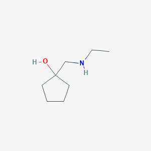 molecular formula C8H17NO B1468013 1-[(Ethylamino)methyl]cyclopentan-1-ol CAS No. 1343174-67-3