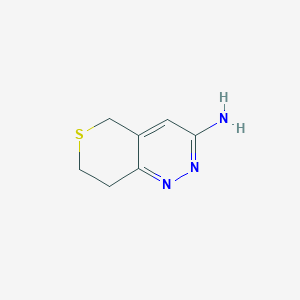 5H,7H,8H-thiopyrano[4,3-c]pyridazin-3-amine