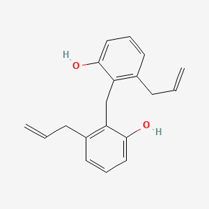 molecular formula C19H20O2 B14680157 2,2'-Methylenebis[3-(prop-2-en-1-yl)phenol] CAS No. 37808-68-7