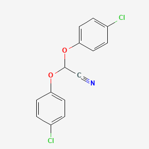 molecular formula C14H9Cl2NO2 B14680163 Bis(4-chlorophenoxy)acetonitrile CAS No. 36175-80-1