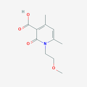 1-(2-Methoxyethyl)-4,6-dimethyl-2-oxo-1,2-dihydropyridine-3-carboxylic acid