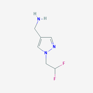 (1-(2,2-difluoroethyl)-1H-pyrazol-4-yl)methanamine