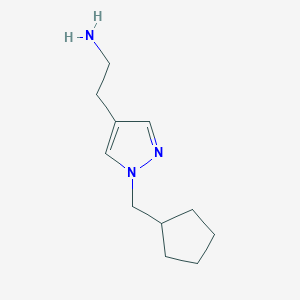 2-[1-(cyclopentylmethyl)-1H-pyrazol-4-yl]ethan-1-amine
