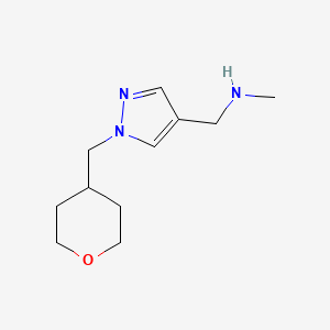 methyl({1-[(oxan-4-yl)methyl]-1H-pyrazol-4-yl}methyl)amine