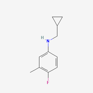 N-(cyclopropylmethyl)-4-fluoro-3-methylaniline