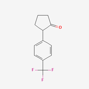 2-[4-(Trifluoromethyl)phenyl]cyclopentan-1-one