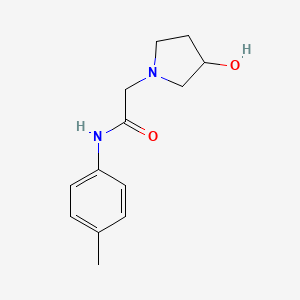 2-(3-hydroxypyrrolidin-1-yl)-N-(4-methylphenyl)acetamide