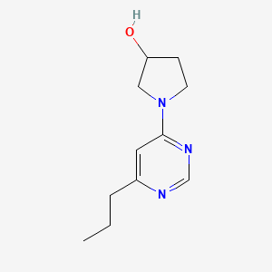 molecular formula C11H17N3O B1468029 1-(6-Propylpyrimidin-4-yl)pyrrolidin-3-ol CAS No. 1343670-43-8