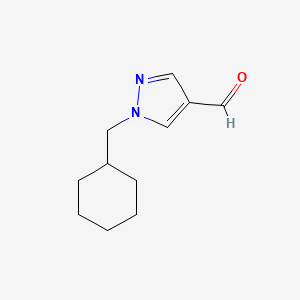 1-(cyclohexylmethyl)-1H-pyrazole-4-carbaldehyde
