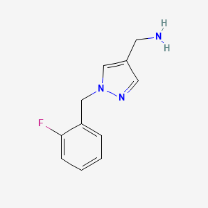{1-[(2-fluorophenyl)methyl]-1H-pyrazol-4-yl}methanamine