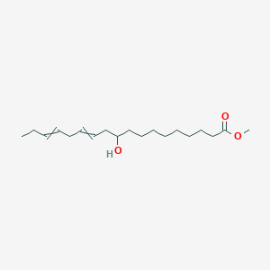 molecular formula C19H34O3 B14680323 Methyl 10-hydroxyoctadeca-12,15-dienoate CAS No. 34932-15-5