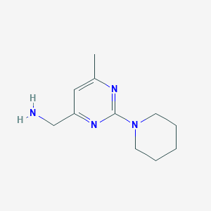 (6-Methyl-2-(piperidin-1-yl)pyrimidin-4-yl)methanamine