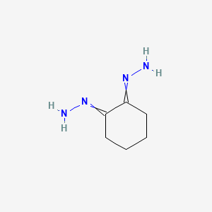 molecular formula C6H12N4 B14680364 Cyclohexane-1,2-dione-dihydrazone CAS No. 36856-09-4